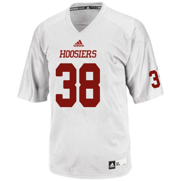 Men #38 Connor Thomas Indiana Hoosiers College Football Jerseys Sale-White